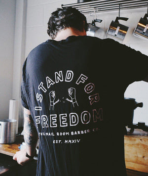 I Stand For Freedom Tee - Black