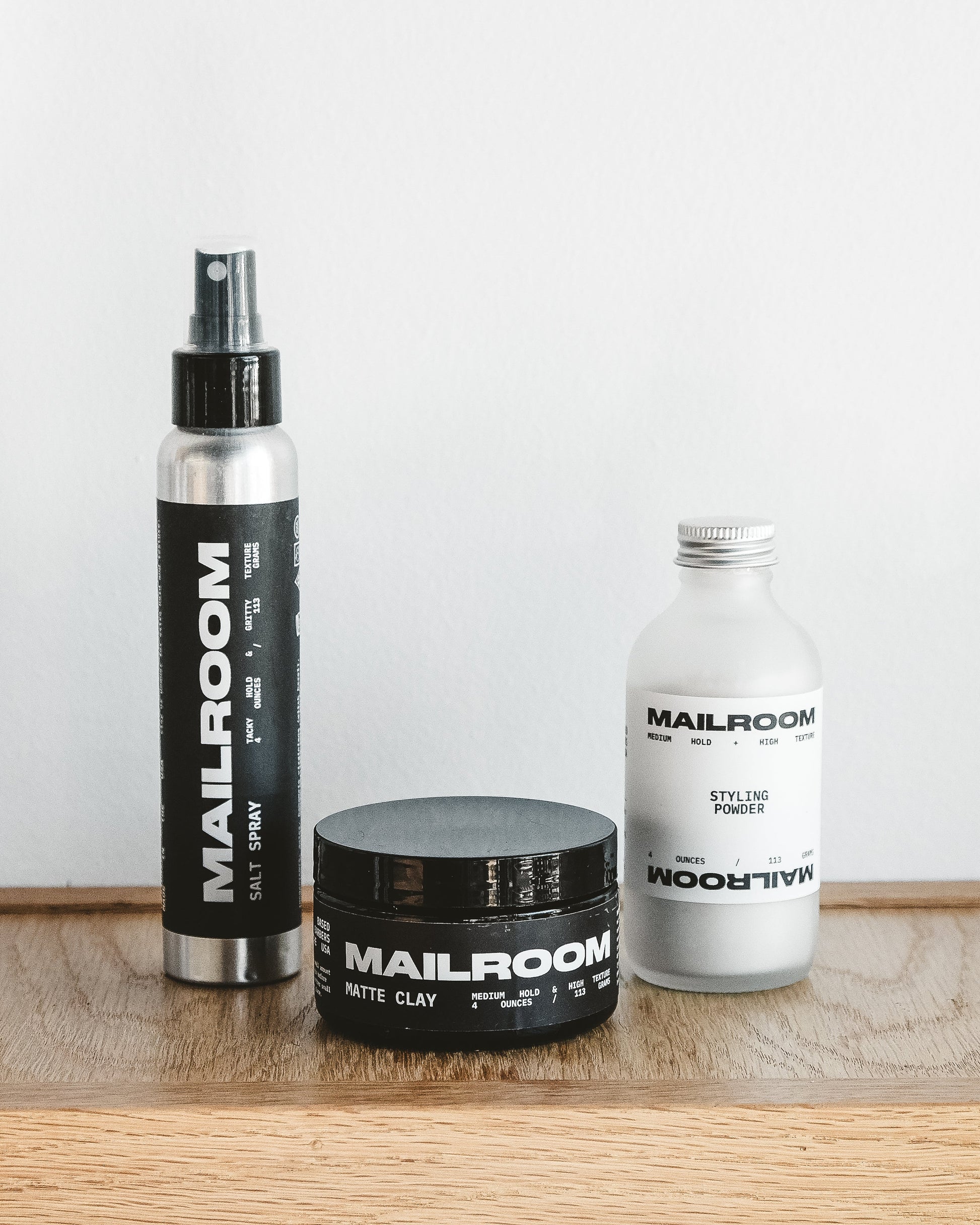 best styling powder, salt spray, and matte clay for men