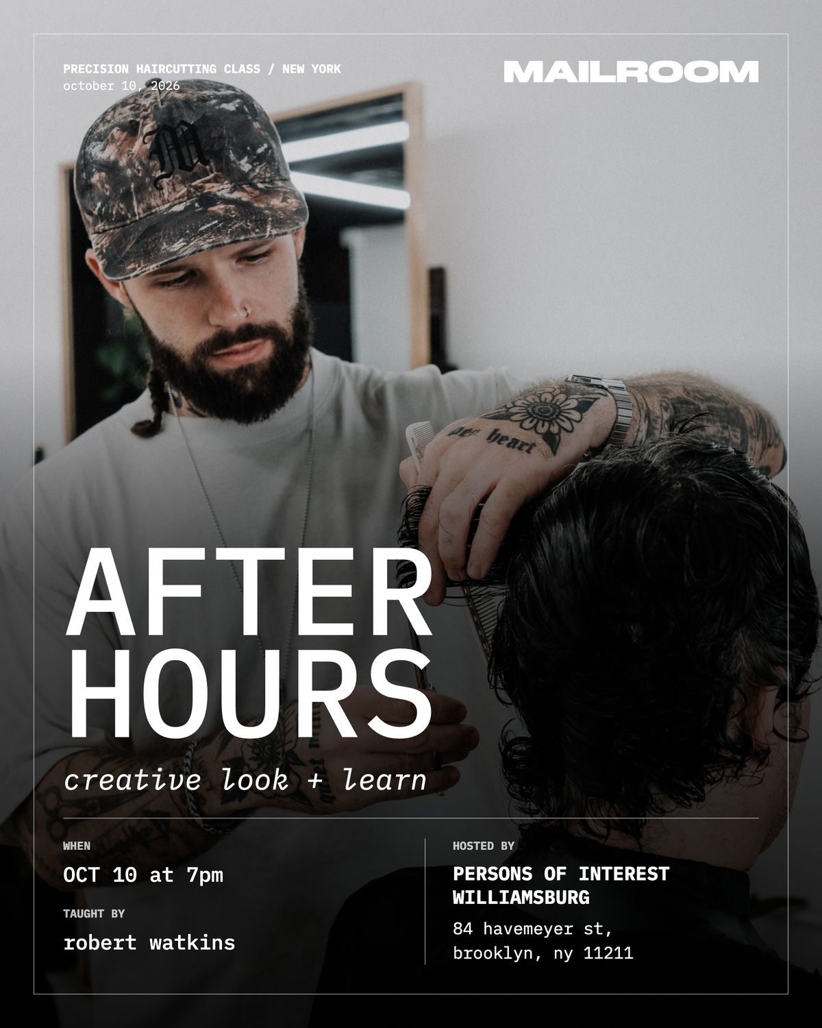 AFTER HOURS NYC - CREATIVE HAIRCUTTING DEMO - OCT 4 2026